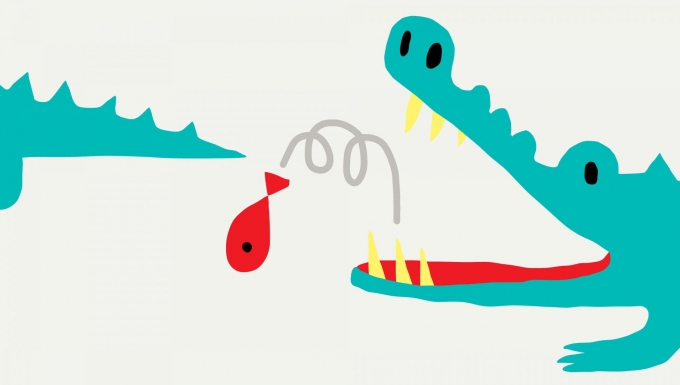 Vignette officielle du festival junior avec une illustration de crocodile