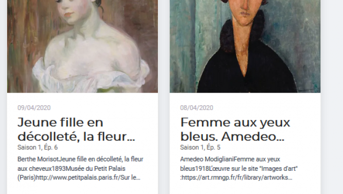 Tableaux de femmes de Berthe Morisot et Amedeo Modigliani 