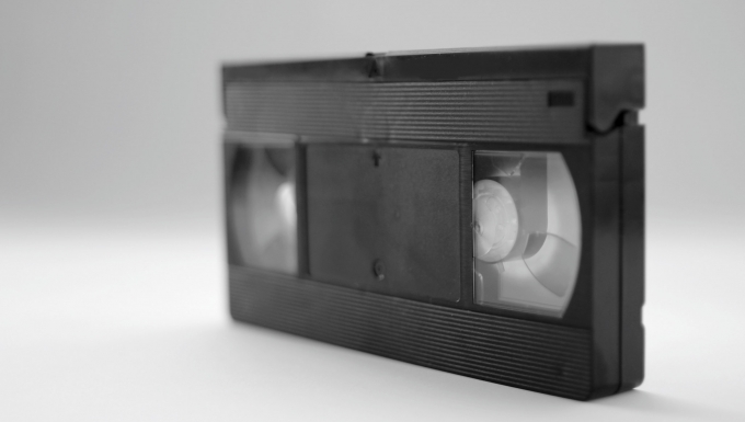 Une cassette vidéo VHS