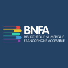 Logo BNFA : lettres blanches sur fond bleu marine