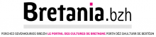 Logo Bretania.bzh : Lettres noires et roses sur fond blanc