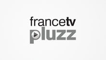 Logo Francetv pluzz : lettres grises et noires sur fond blanc