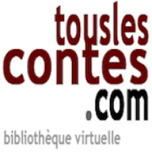 Logo Touslescontes.com : lettres bordeaux et noires sur fond blanc