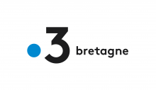 Logo France 3 Bretagne : lettres stylisées noires sur fond blanc.