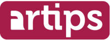 Logo Artips : lettres stylisées blanches sur un fond violet.