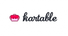 Logo Kartable : lettres stylisées bleues avec un cartable de couleur rose