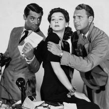 Cary Grant, Rosalind Russell et Ralph Bellamy.