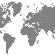 Illustration d'une carte du monde.